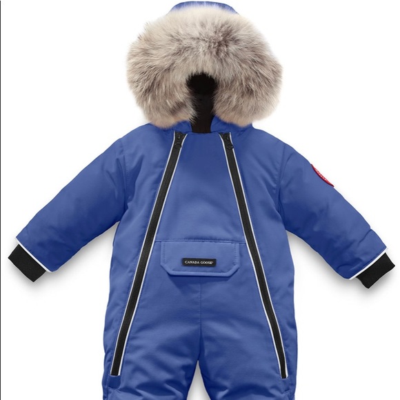 CANADA GOOSE- Coyote-Fur-Trimmed Snowsuit - Picture 1 of 8